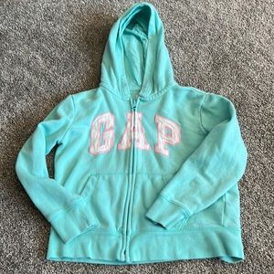 Girls gap full zip hoodie- size 8
